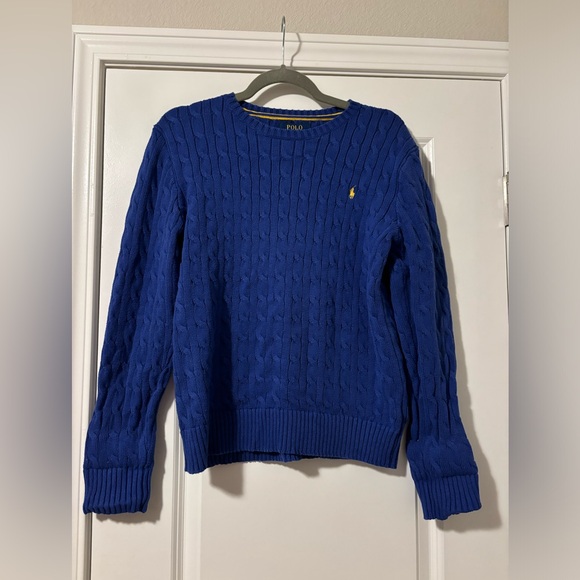 Ralph Lauren Cable Knit Sweater Boys XL Fits like Women’s S/M - Picture 1 of 6